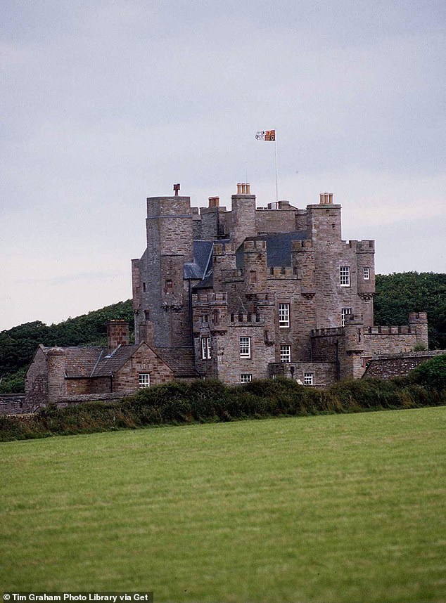 Author Tom Bower claimed Meghan's first visit to the Highland estate was fraught with tension as the King's 'bewilderment with the American' became increasingly apparent. Pictured: A view of Castle of Mey