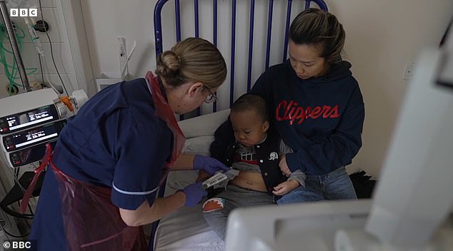 He was treated as part of a trial at Royal Manchester Children's Hospital. His father Ricky, from California, said his son's response had been 'amazing'