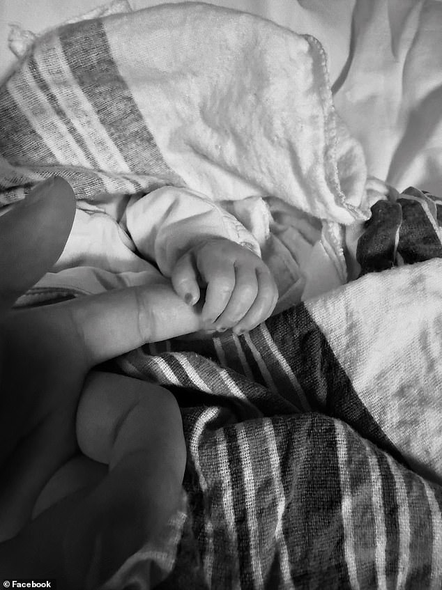 Younger then shared that her other baby girl is 'doing really good and breathing on her own'