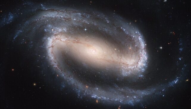 A spiral galaxy in space