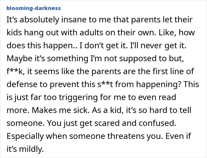 Alt text:
Online comment expressing shock and confusion about disturbing new allegations against Michael Jackson from siblings amid biopic release.