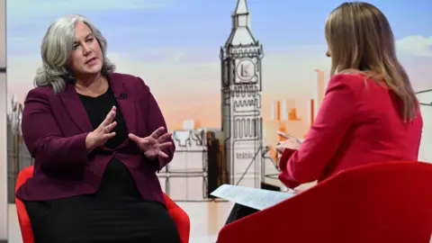 BBC Transport Secretary Heidi Alexander is interviewed by the BBC's Laura Kuenssberg.