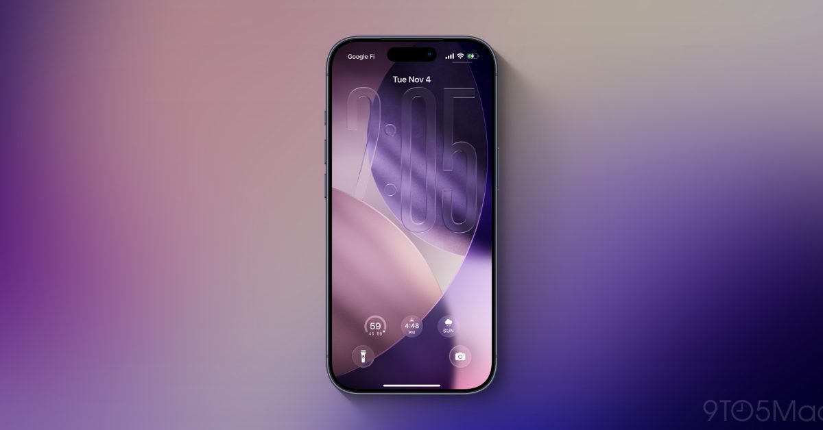  iOS 26.2 updates Liquid Glass slider to customize your Lock Screen