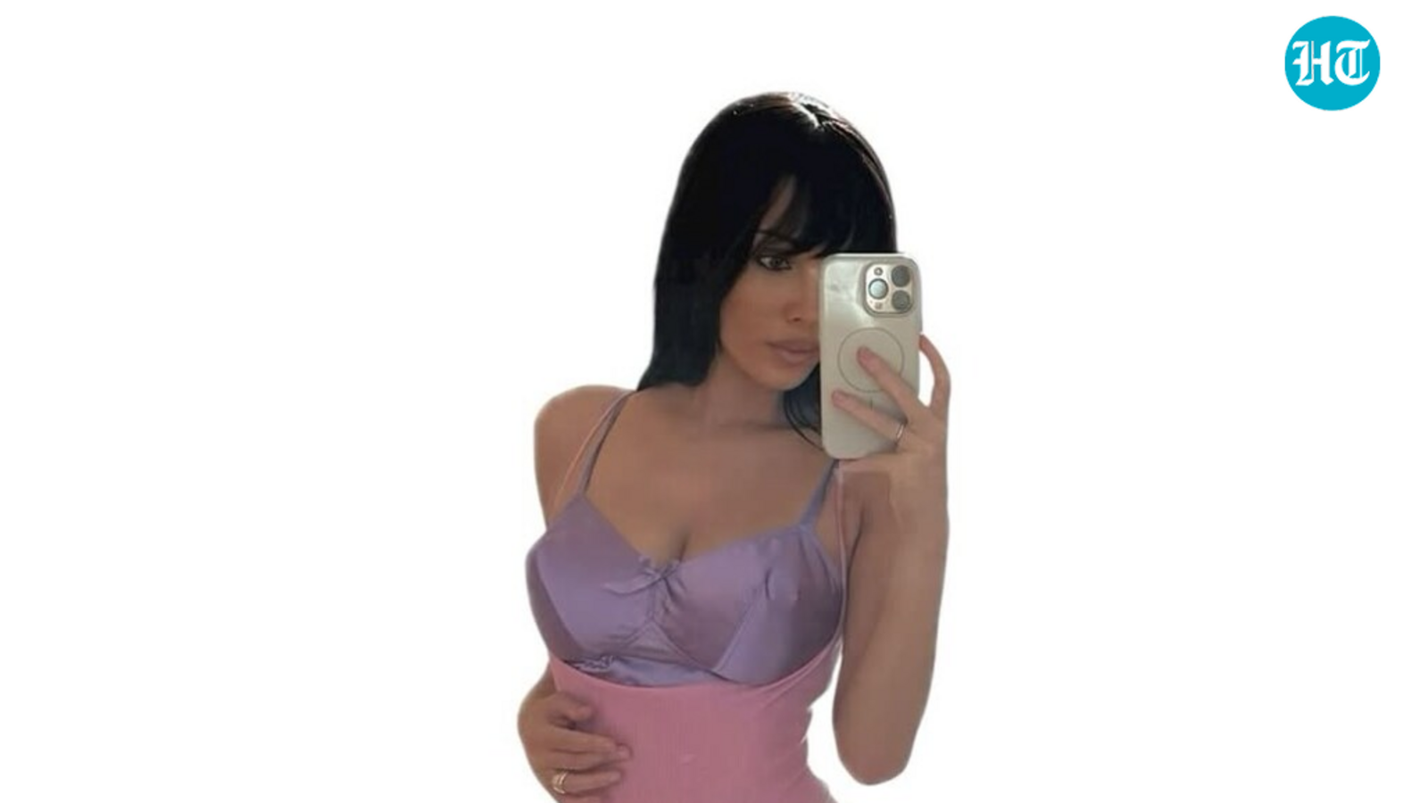  Bianca Censori looks like ‘Kim Kardashian’s twin’ new sheer purple look. Internet calls it ‘best thing she’s ever worn’
