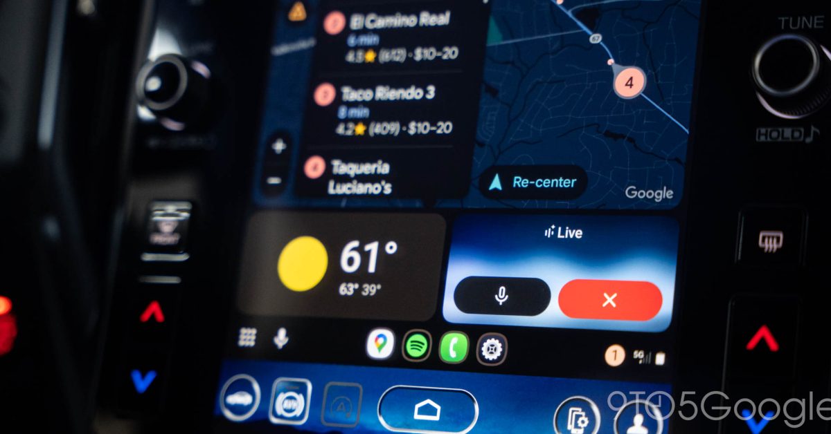  Gemini starts rolling out on Android Auto with Live support [Gallery]