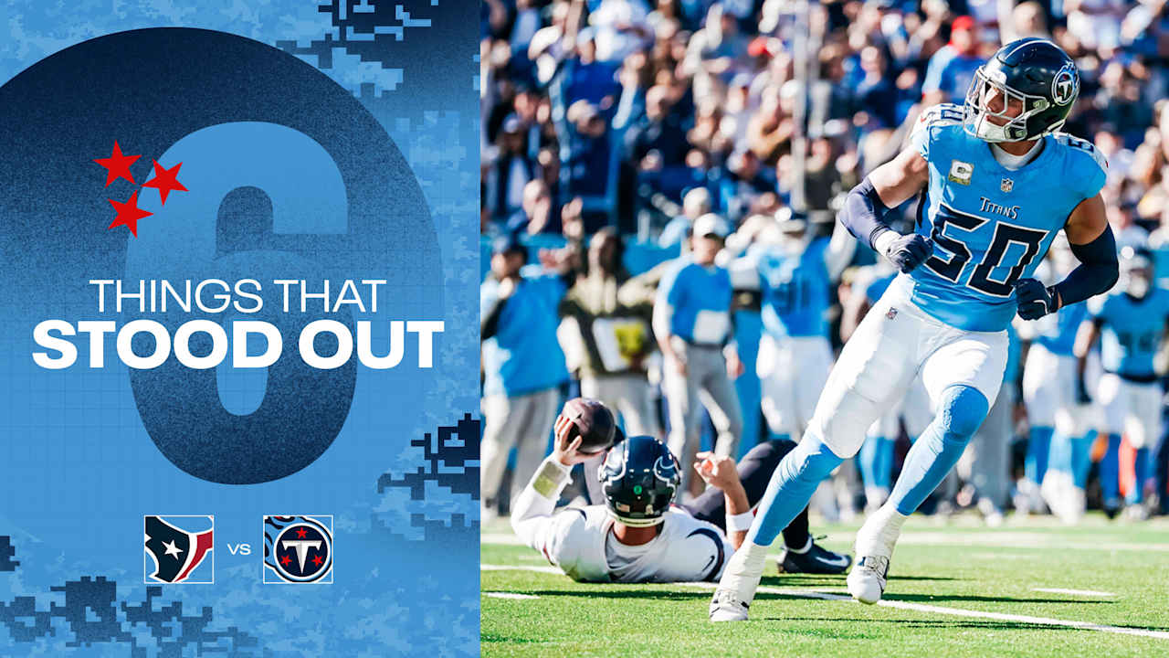 Six Things That Stood Out for the Titans in Sunday’s Loss to the Texans