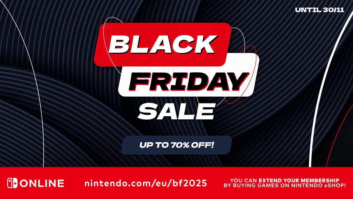  Black Friday: Nintendo Switch Online members can claim extra month buying games