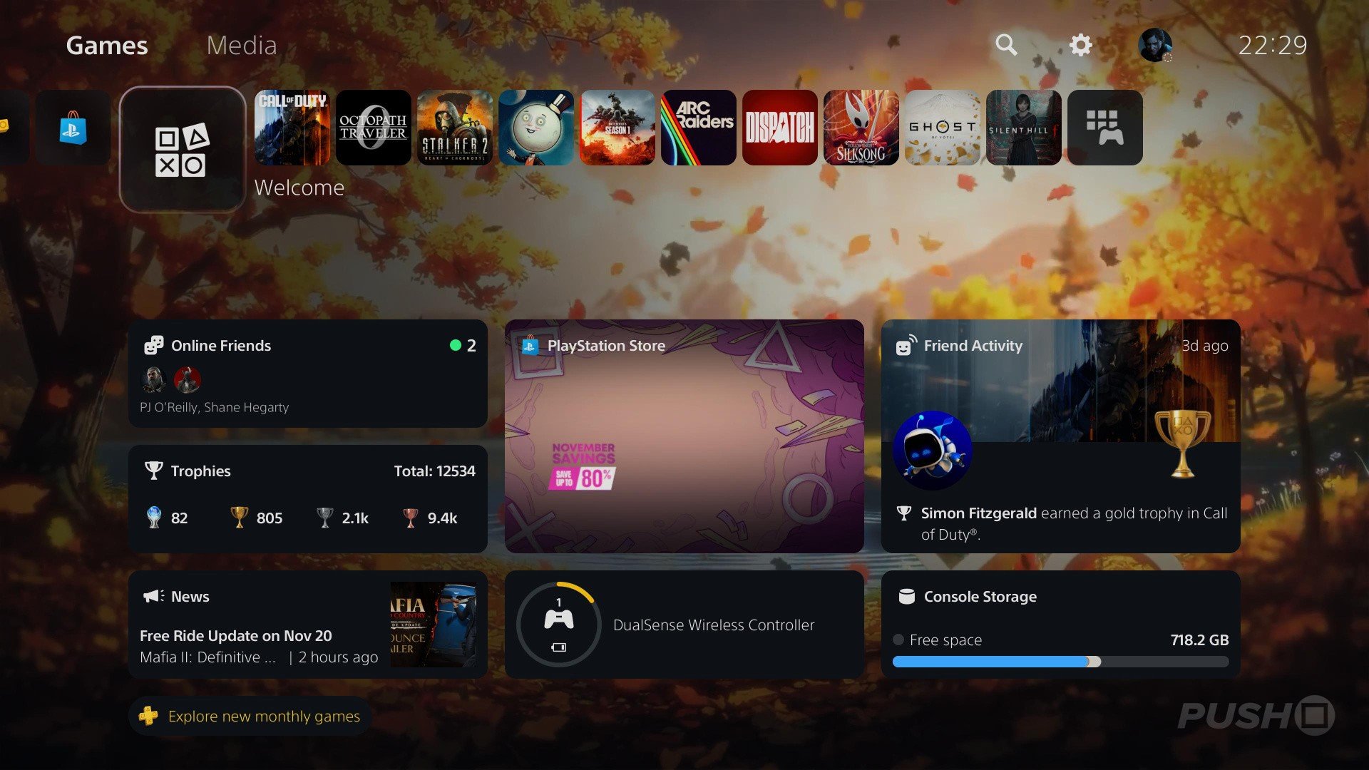  PS5 Welcome Hub Update Adds New Stat Tracking, Backgrounds