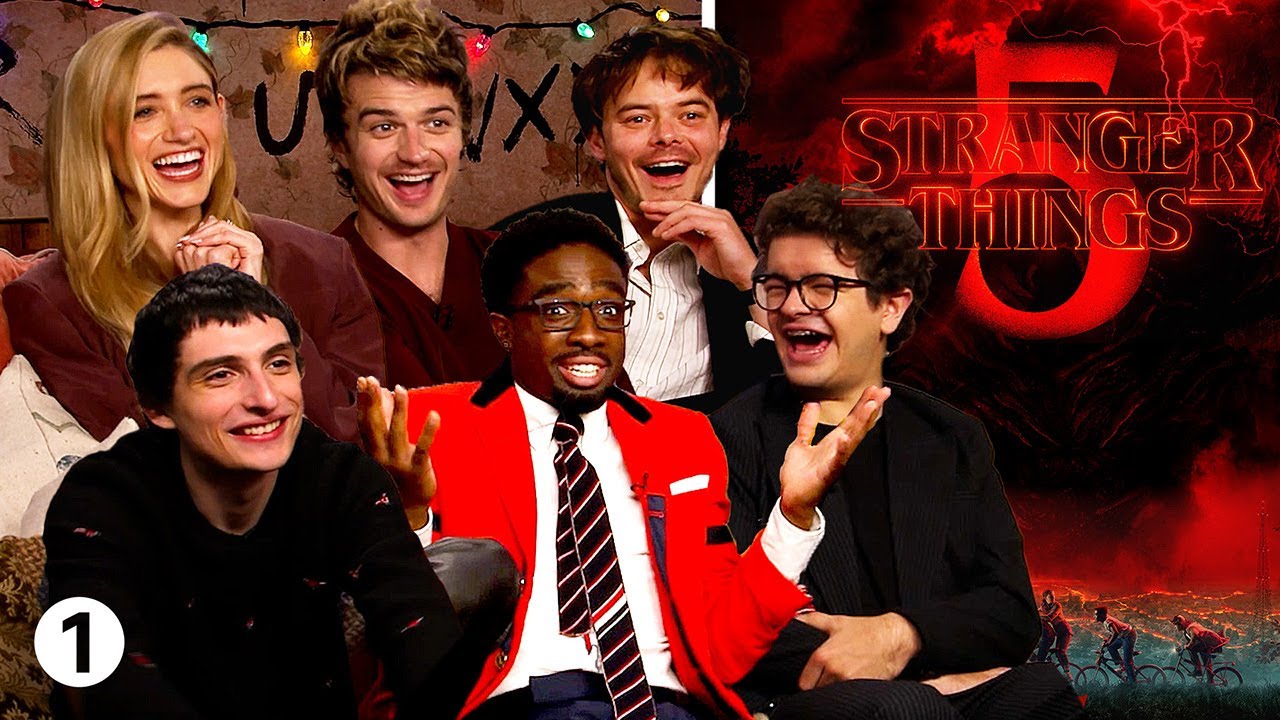 The Stranger Things cast on pranks, bloopers, rude fans and what they 'stole' from Season 5. - YouTube