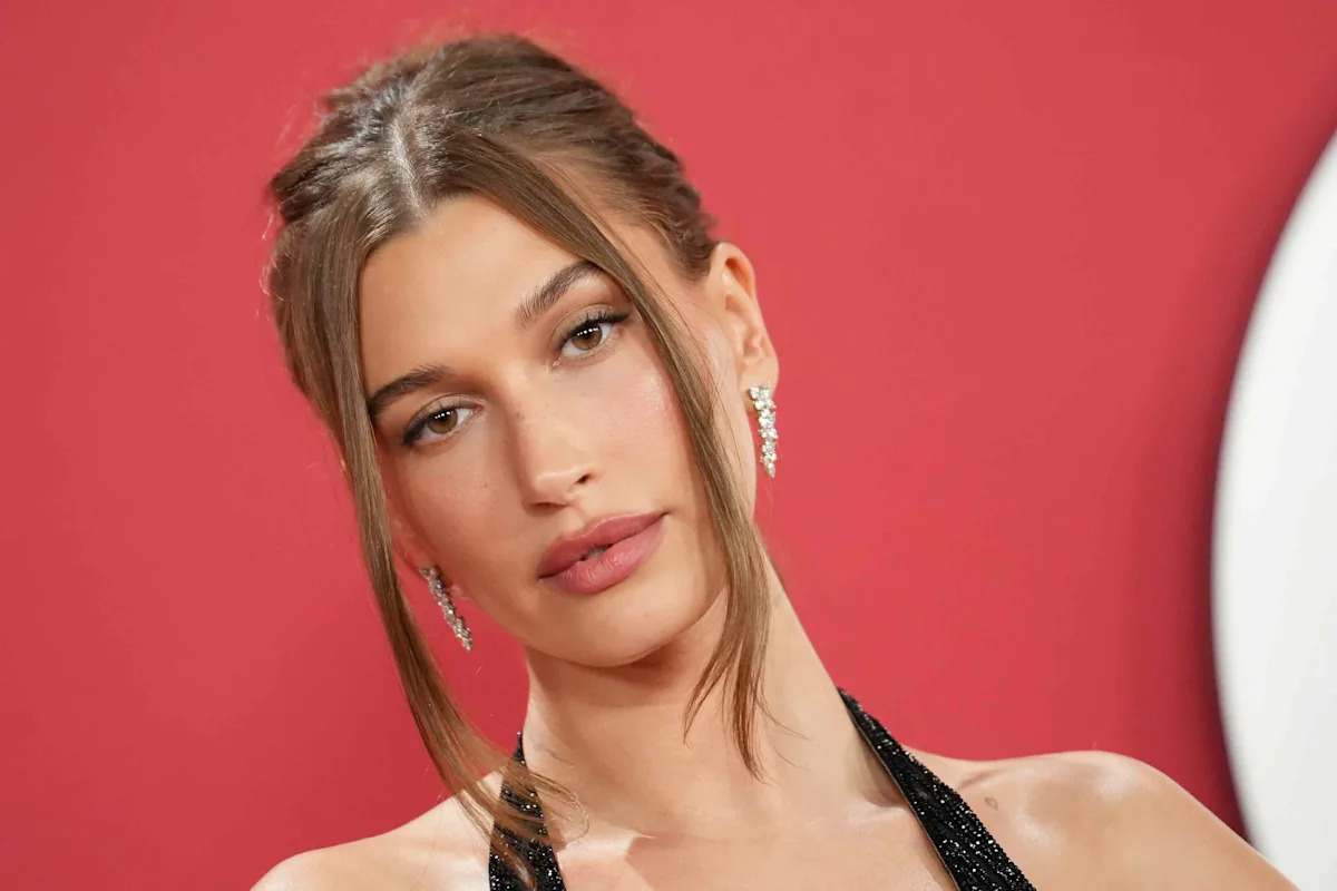  Hailey Bieber Wears Nothing but a Daring G-String Under Her Totally Sheer Naked Dress