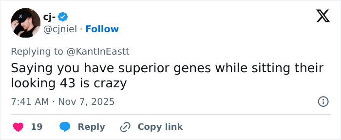 Screenshot of a tweet discussing Sydney Sweeney’s new comments on jeans scandal sparking online fury.