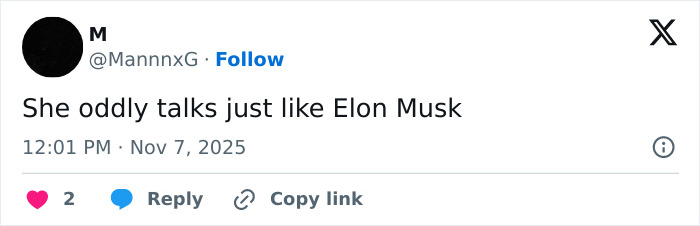 Screenshot of a tweet commenting on Sydney Sweeney's new comments related to the jeans scandal sparking online fury.