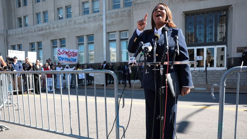  Letitia James asks judge to dismiss charges, arguing they are the result of Trump’s personal revenge