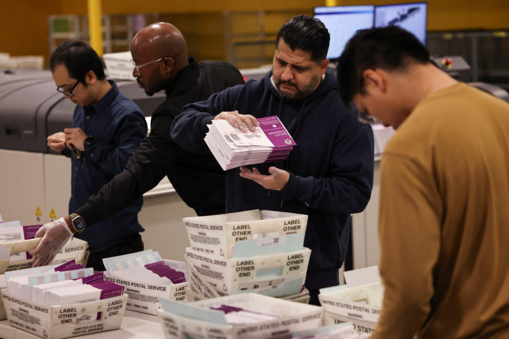  New Jersey bomb threats and Trump’s warnings for California mark final day of voting