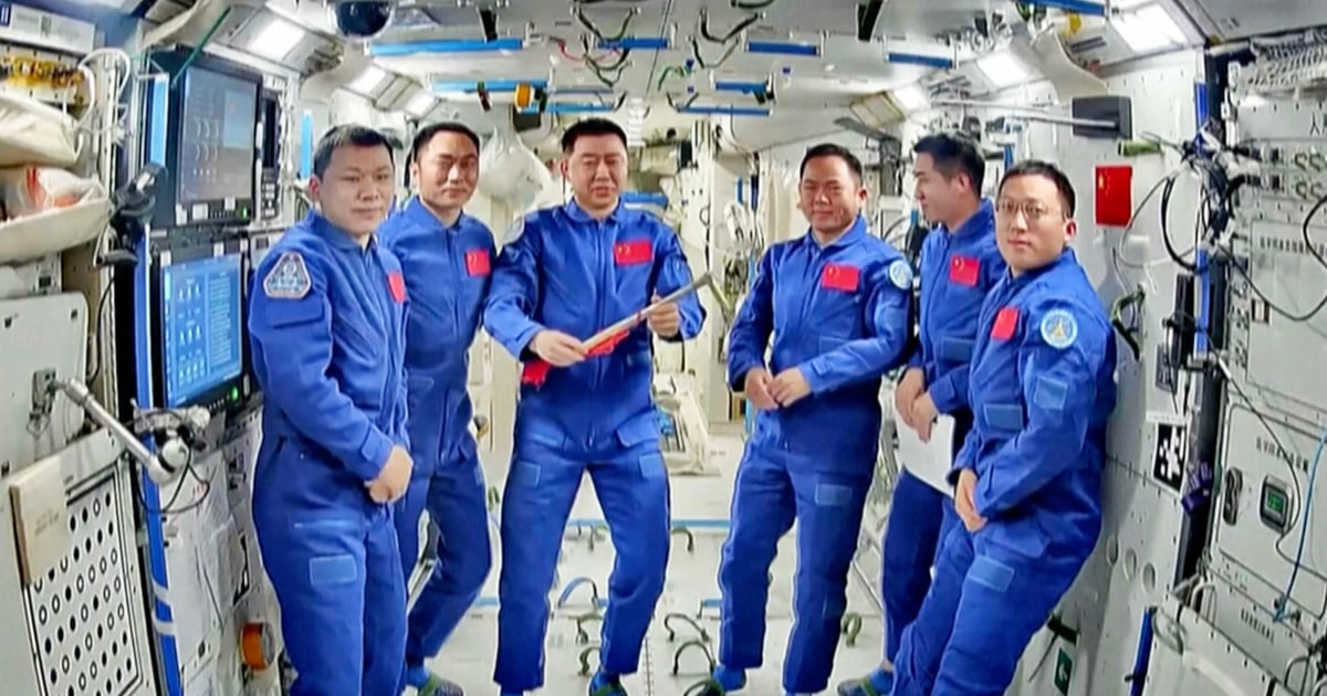  Chinese astronauts return from space station after delay blamed on space debris damage