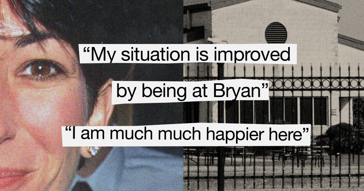  Ghislaine Maxwell’s prison emails show she is ‘happier’ at minimum-security Texas facility