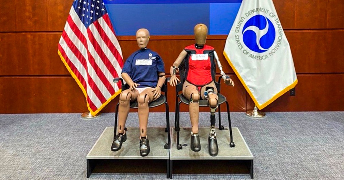  Federal government to require car companies to use female crash test dummies