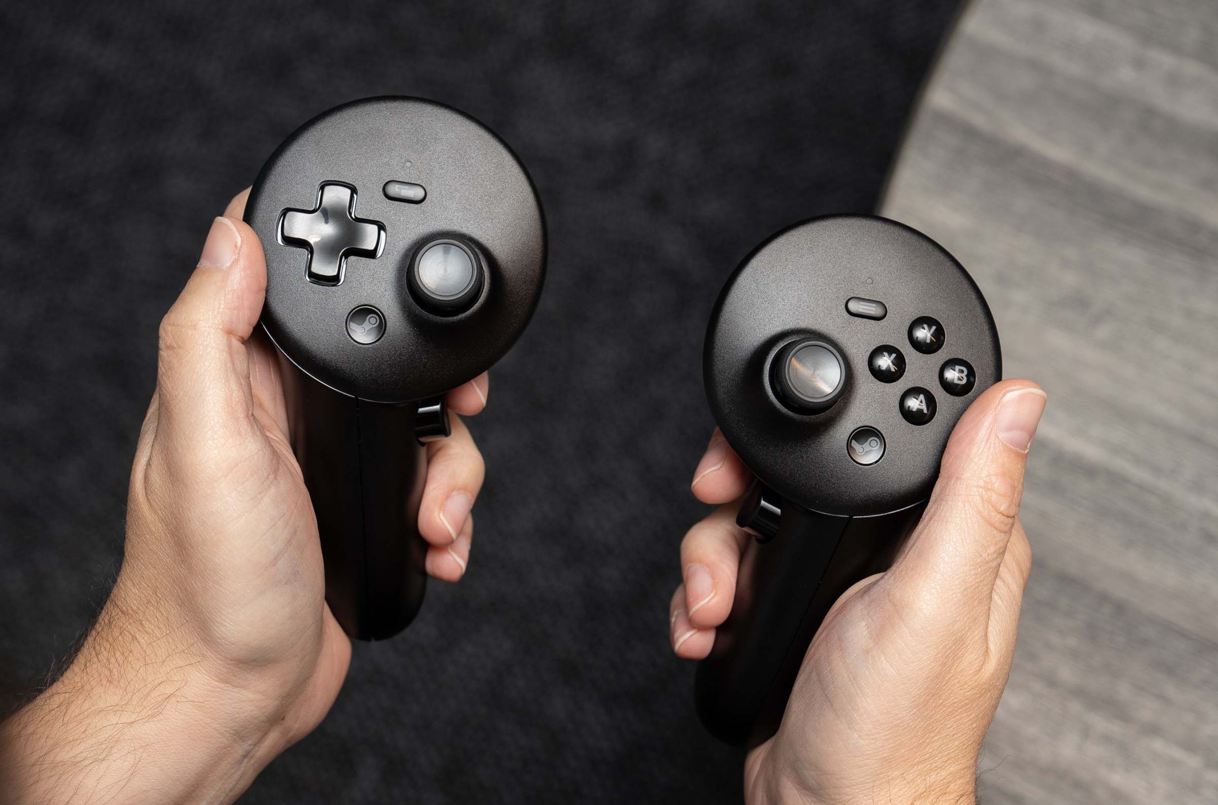 The Steam Frame Controllers.