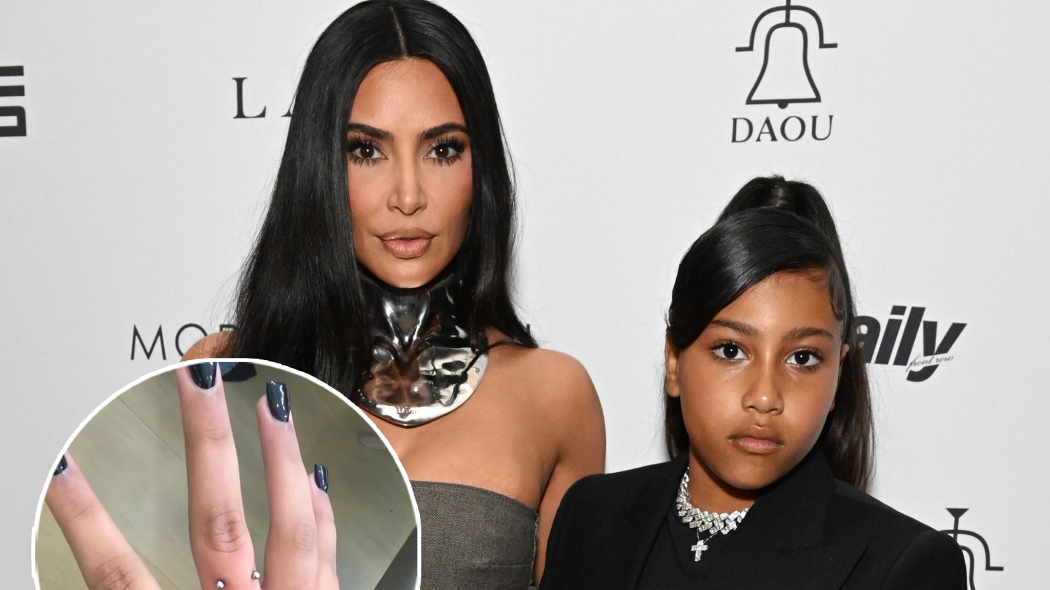  Kim Kardashian Blasted After Daughter North West, 12, Shows Off Finger Dermal Piercing