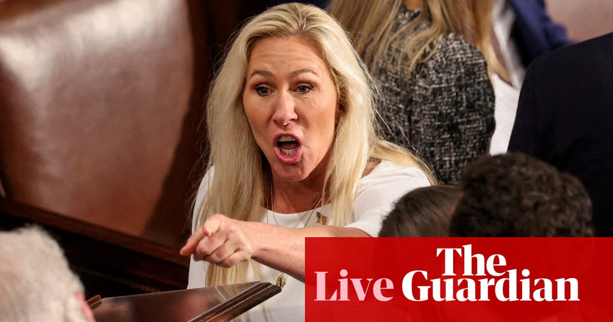  Departing Marjorie Taylor Greene ‘the canary in the coal mine’ for Republicans, says former House speaker – US politics live | Republicans