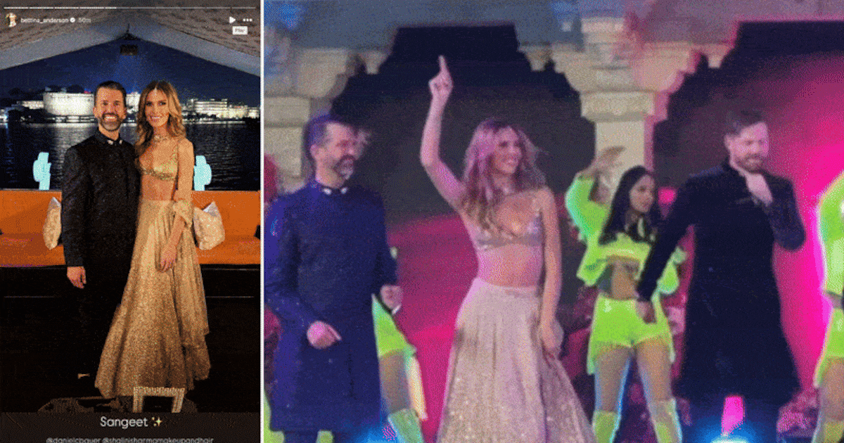  Don Jr. and Girlfriend Play Dress-Up at Lavish Indian Wedding