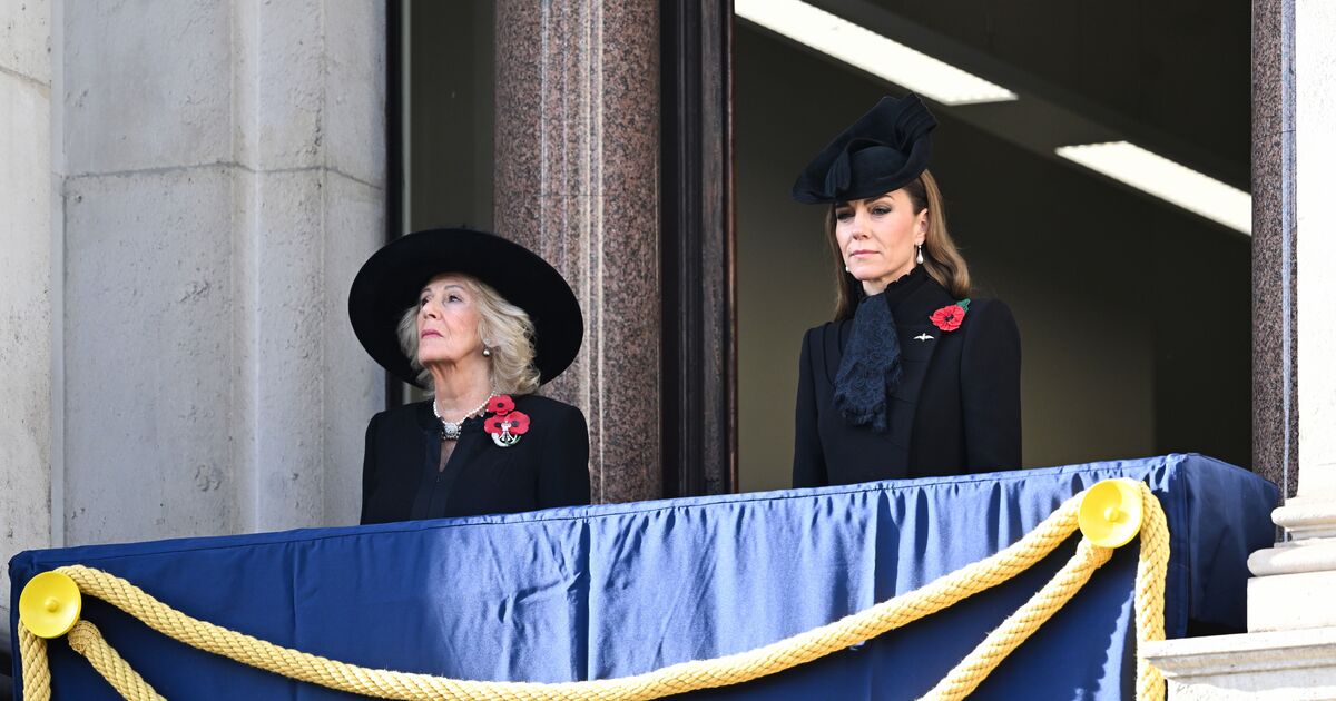  Princess Kate cuts a sombre figure at the Cenotaph in £30k jewellery | Royal | News