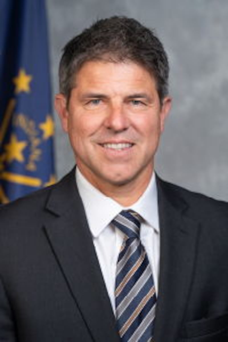 Official portrait of  Indiana Senate Pro Tem President Rodric Bray.