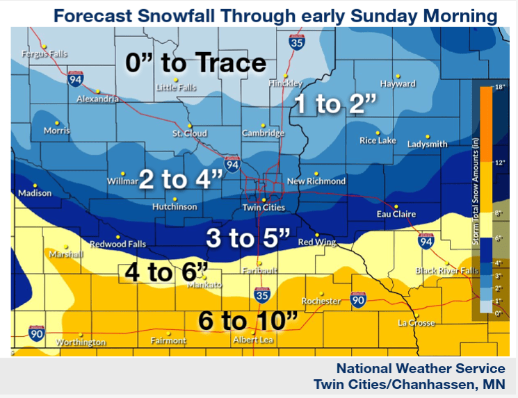  Snowstorm sequel: Heavy snow and difficult travel expected again – MPR News