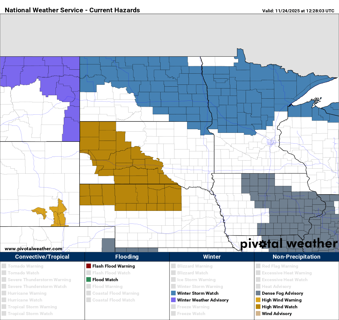  Minnesota weather: Winter storm watch, cold air move in after a mild Monday – MPR News