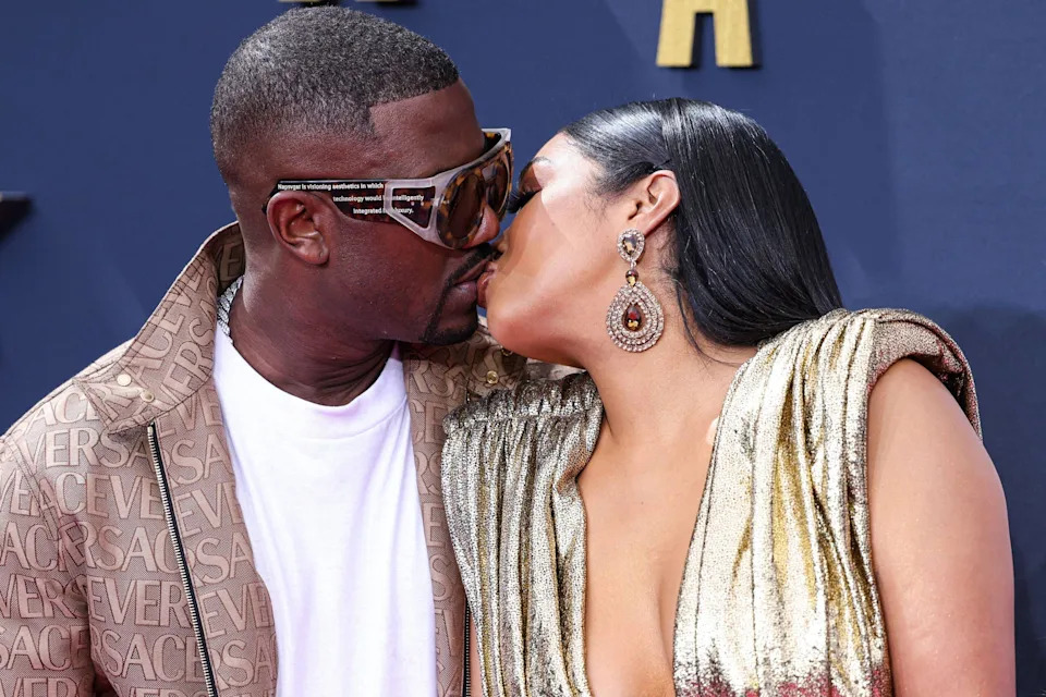 Ray J and Princess Love at the BET Awards 2023