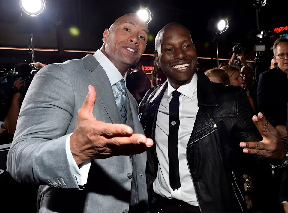 <p>Dwayne Johnson vs. Tyrese Gibson</p>