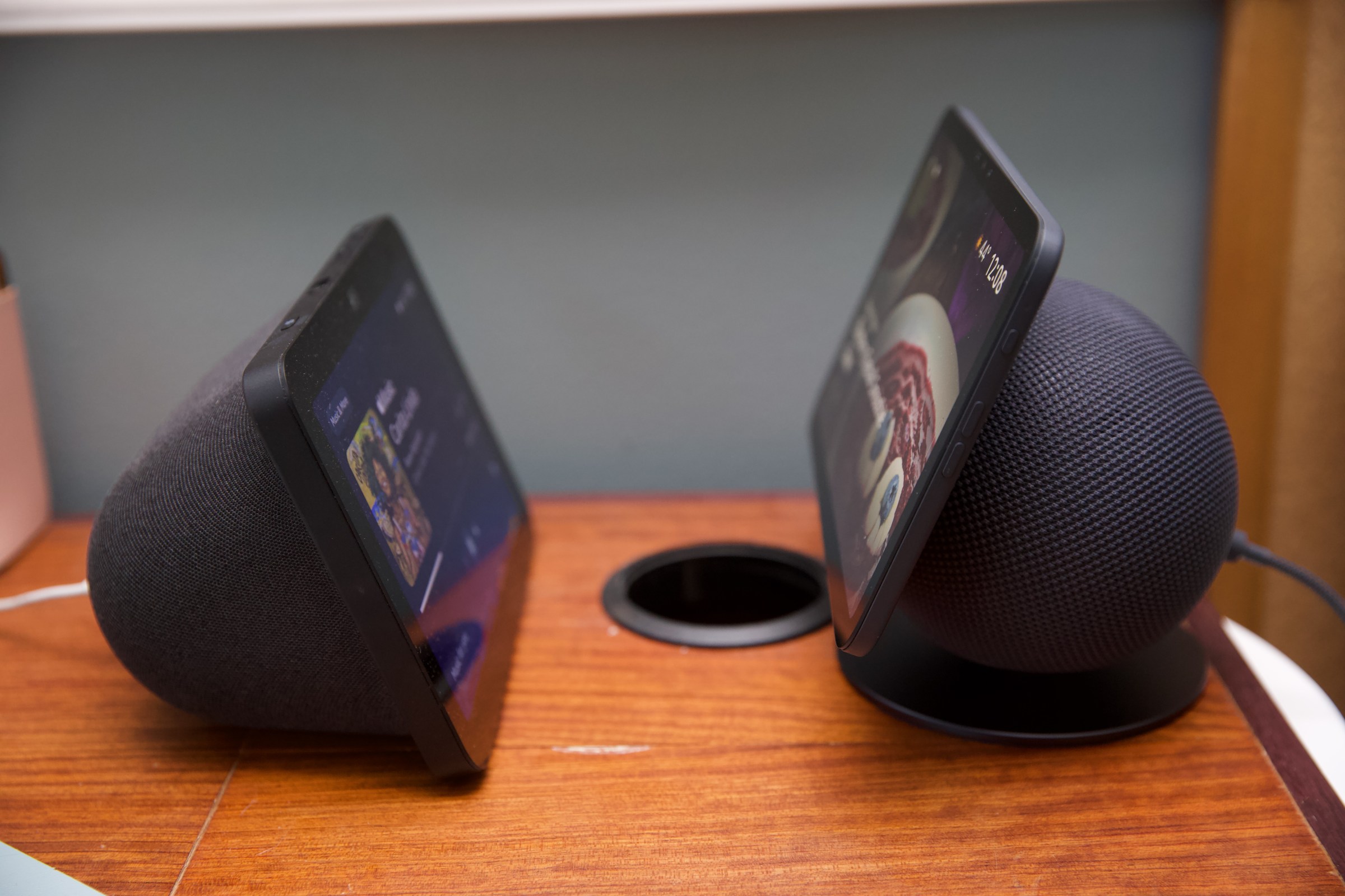 It’s a Show-off. The Echo Show 8 third-gen alongside the new model.