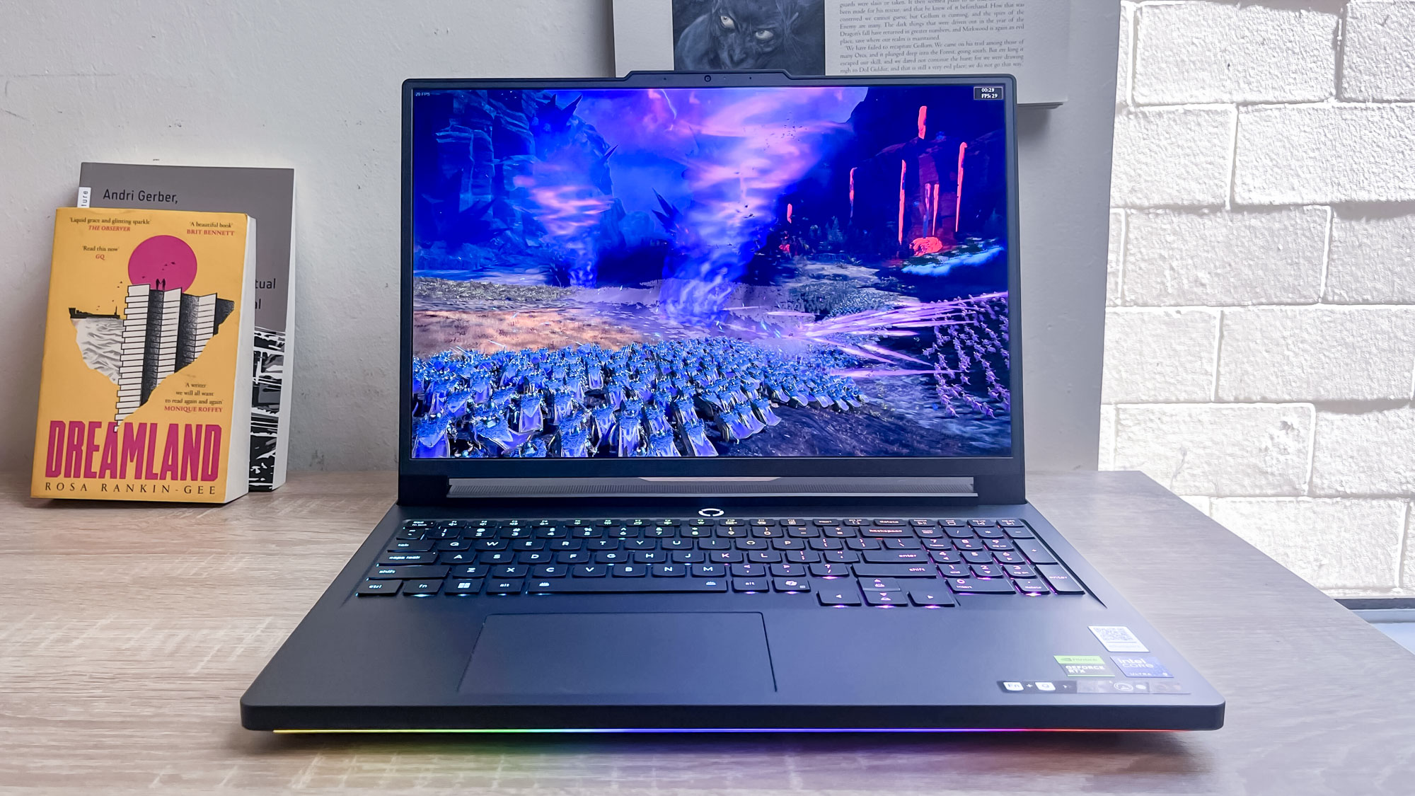 Lenovo Legion Pro 7i (2025) review unit on a desk