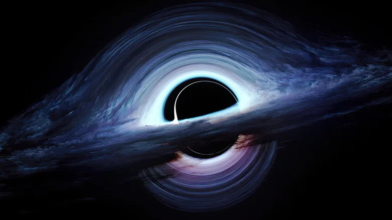 artistic image of a supermassive black hole