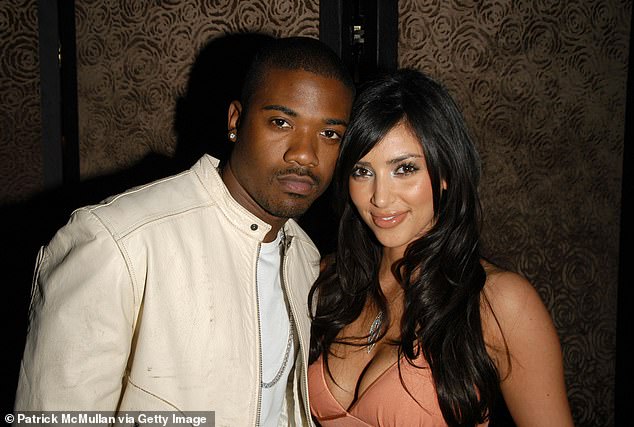 Kim Kardashian was involved in a notorious sex tape with musician Ray J, 44, during their brief romance in 2007; pictured together in 2006