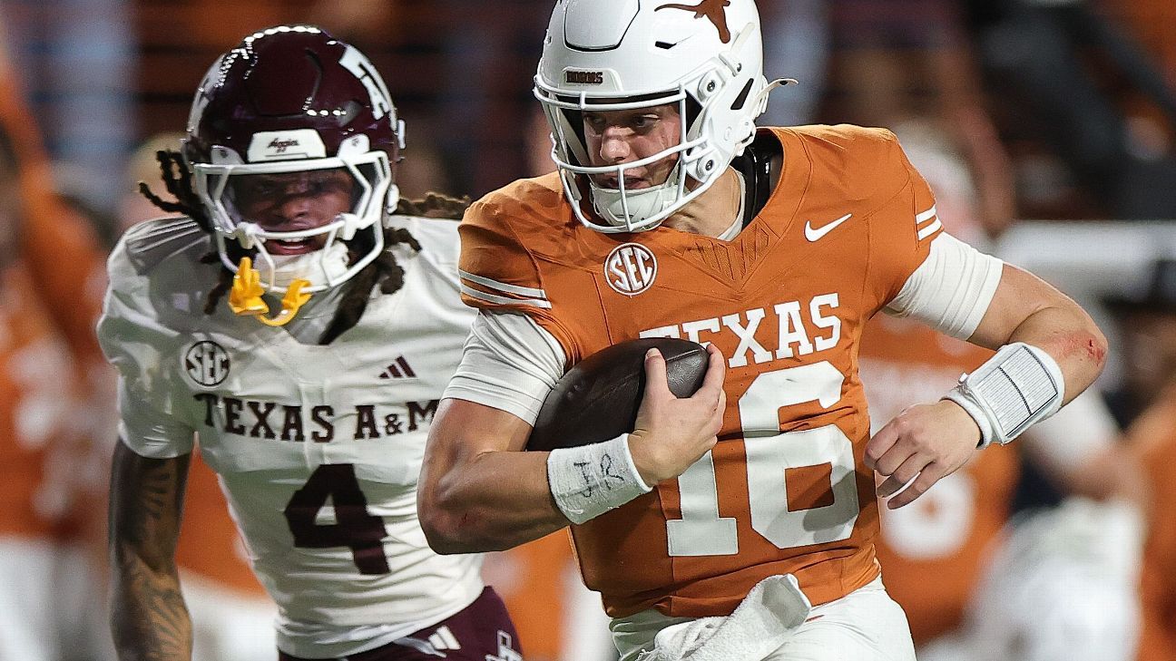  Arch Manning rallies Texas, hands Texas A&M first loss