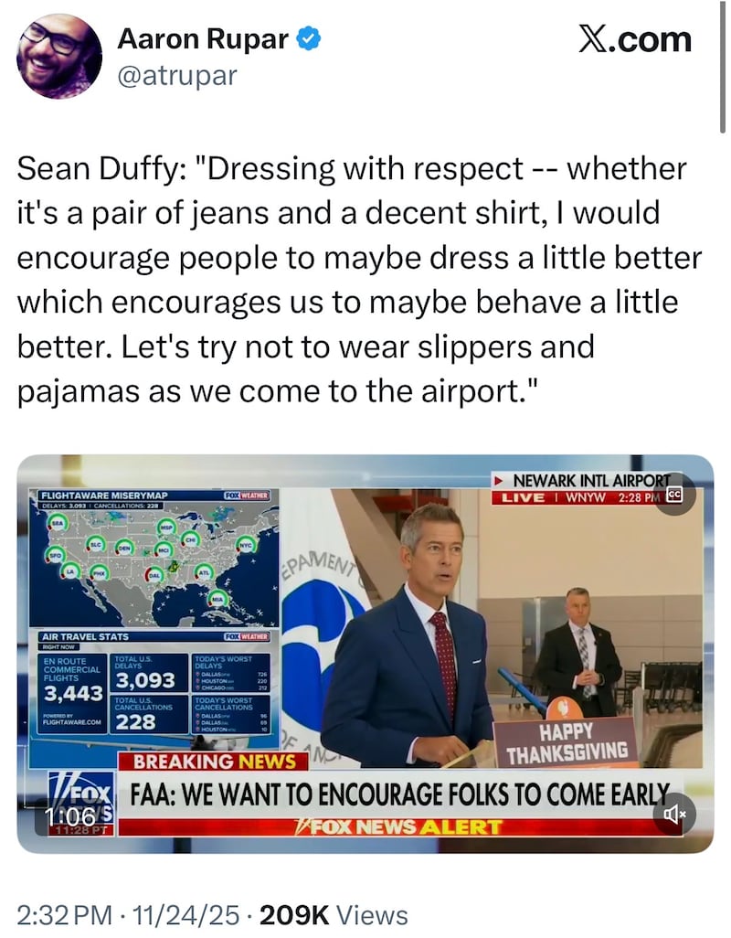 Post on X by @atrupar