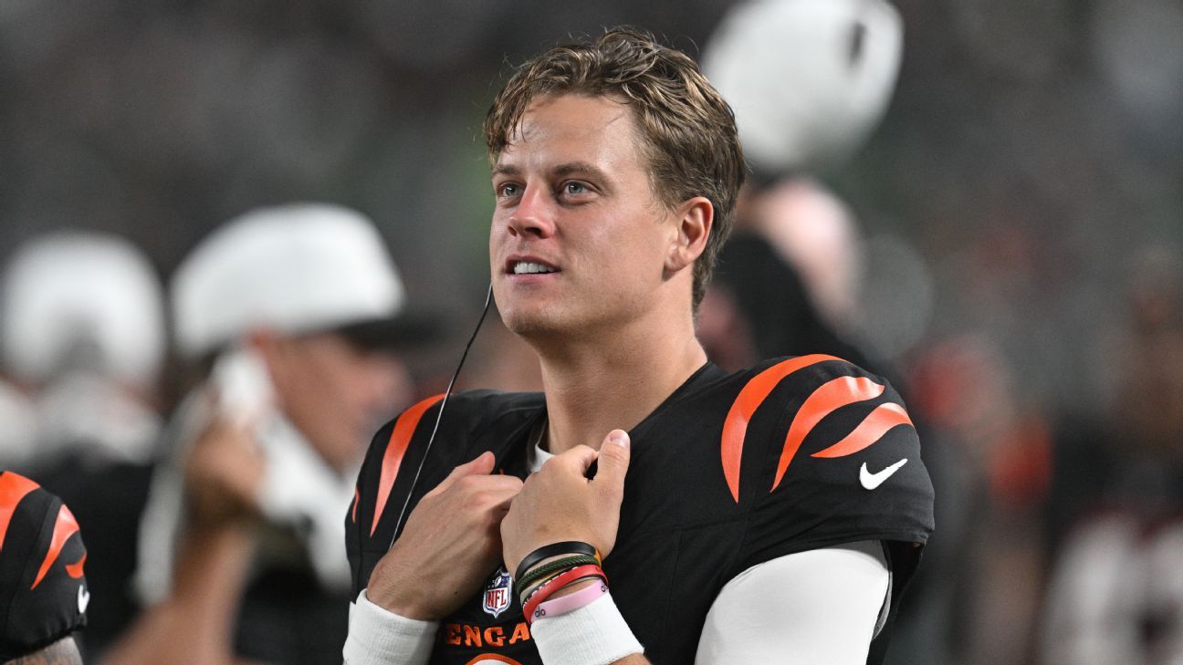 Bengals QB Burrow ‘looks great’ but status still TBD, says coach