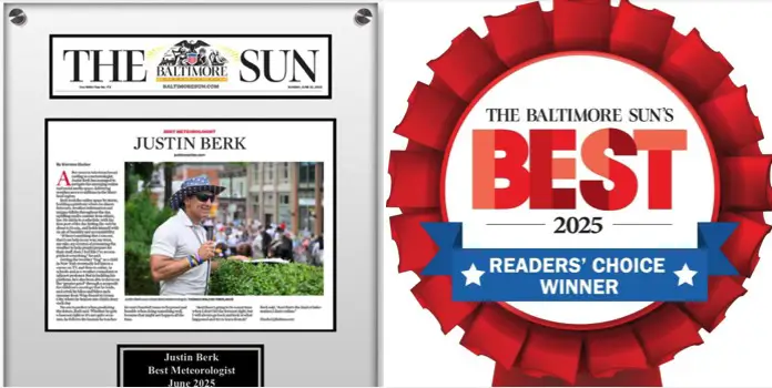 Best of Baltimore 2025 Meteorologist Justin Berk