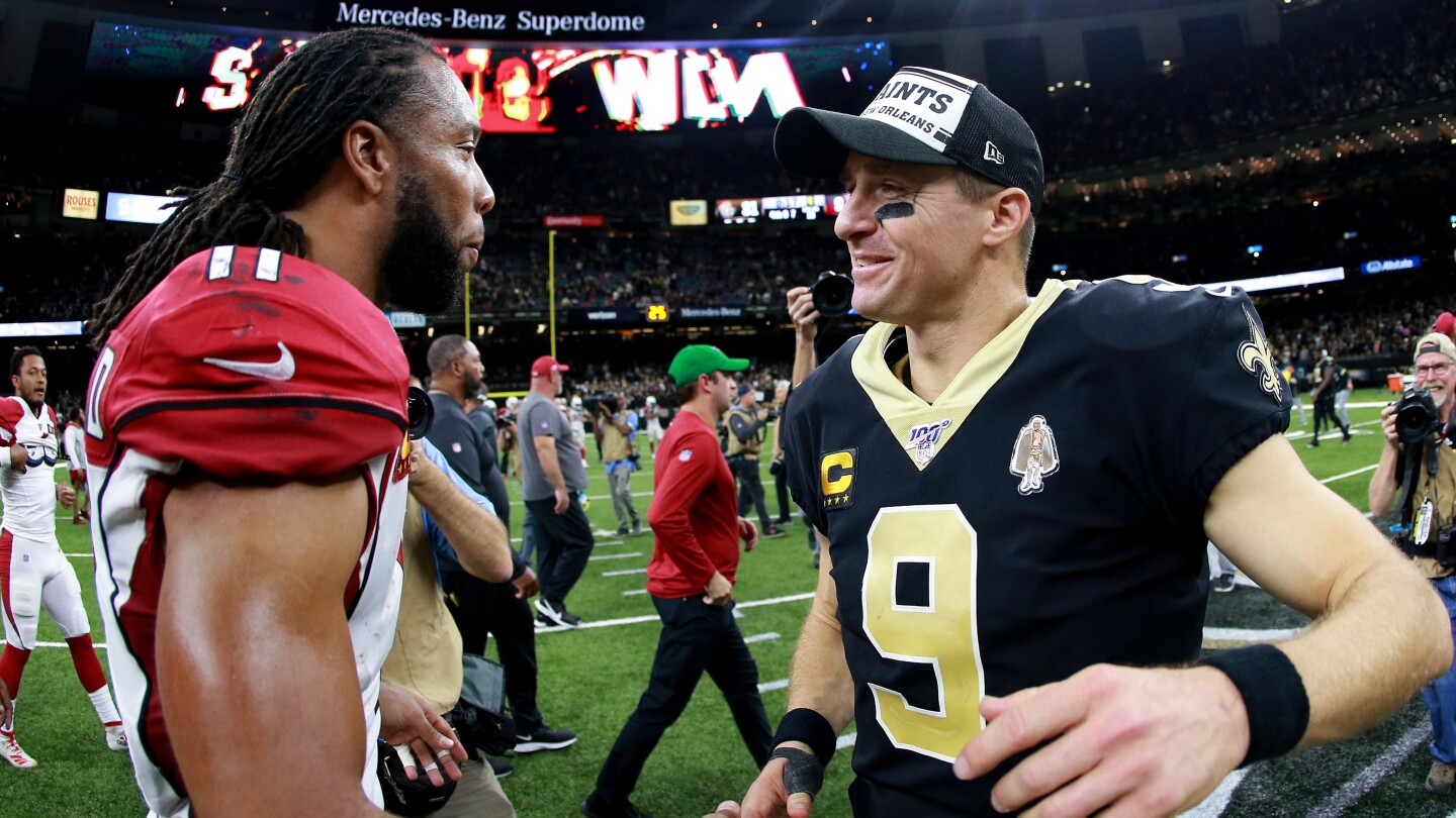  Drew Brees, Larry Fitzgerald among 26 Hall of Fame semifinalists