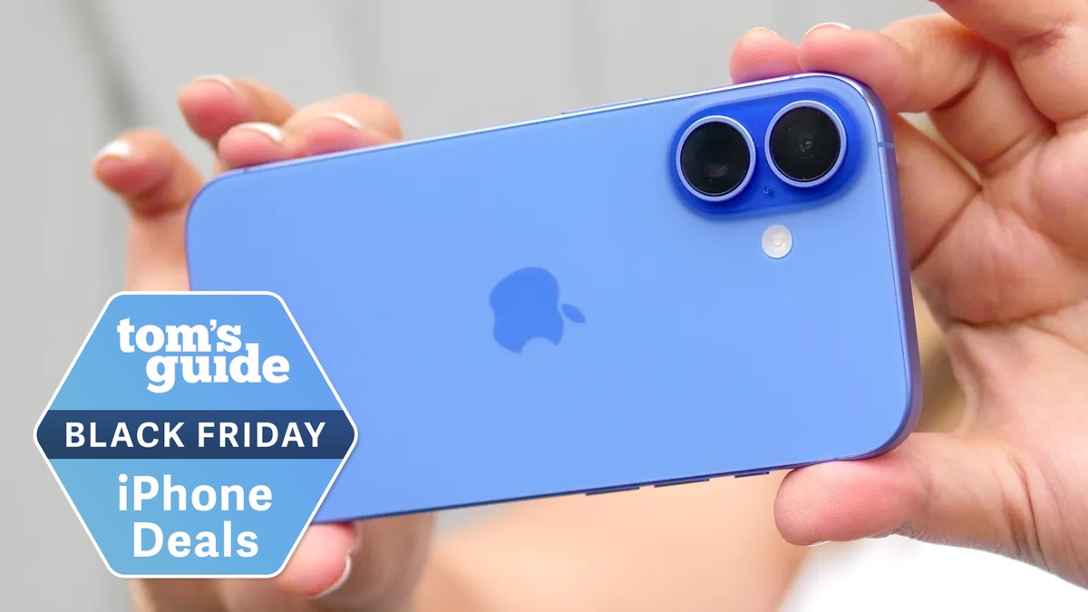 iPhone 16 with Black Friday logo