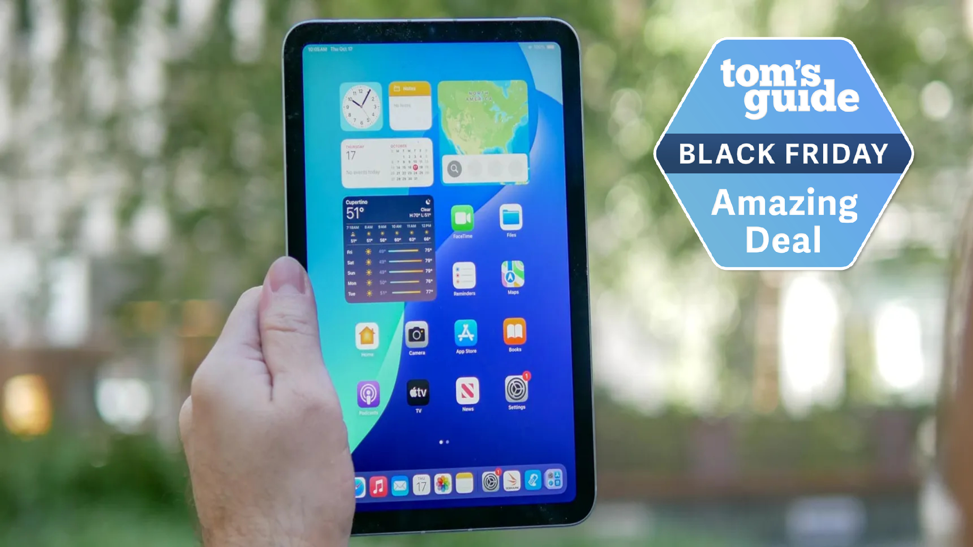 Apple iPad Mini 7 with black friday badge