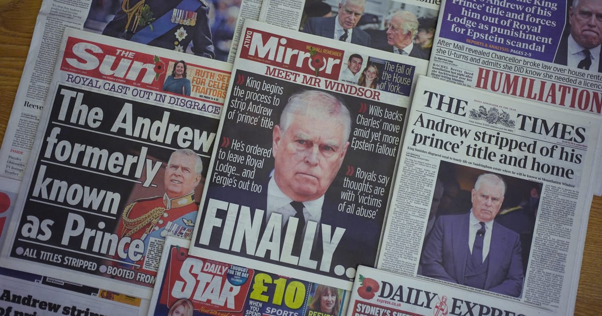  Ex-Prince Andrew faces increased calls by US lawmakers to testify in Epstein case – POLITICO