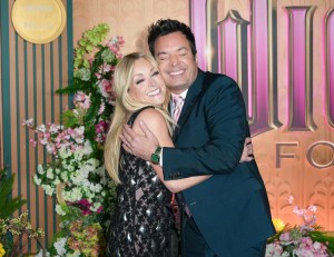 Jane Krakowski and Jimmy Fallon at the "Wicked: For Good" New York Premiere held at Lincoln Center for the Performing Arts on November 17, 2025 in New York, New York. (Photo by John Nacion/Variety via Getty Images)