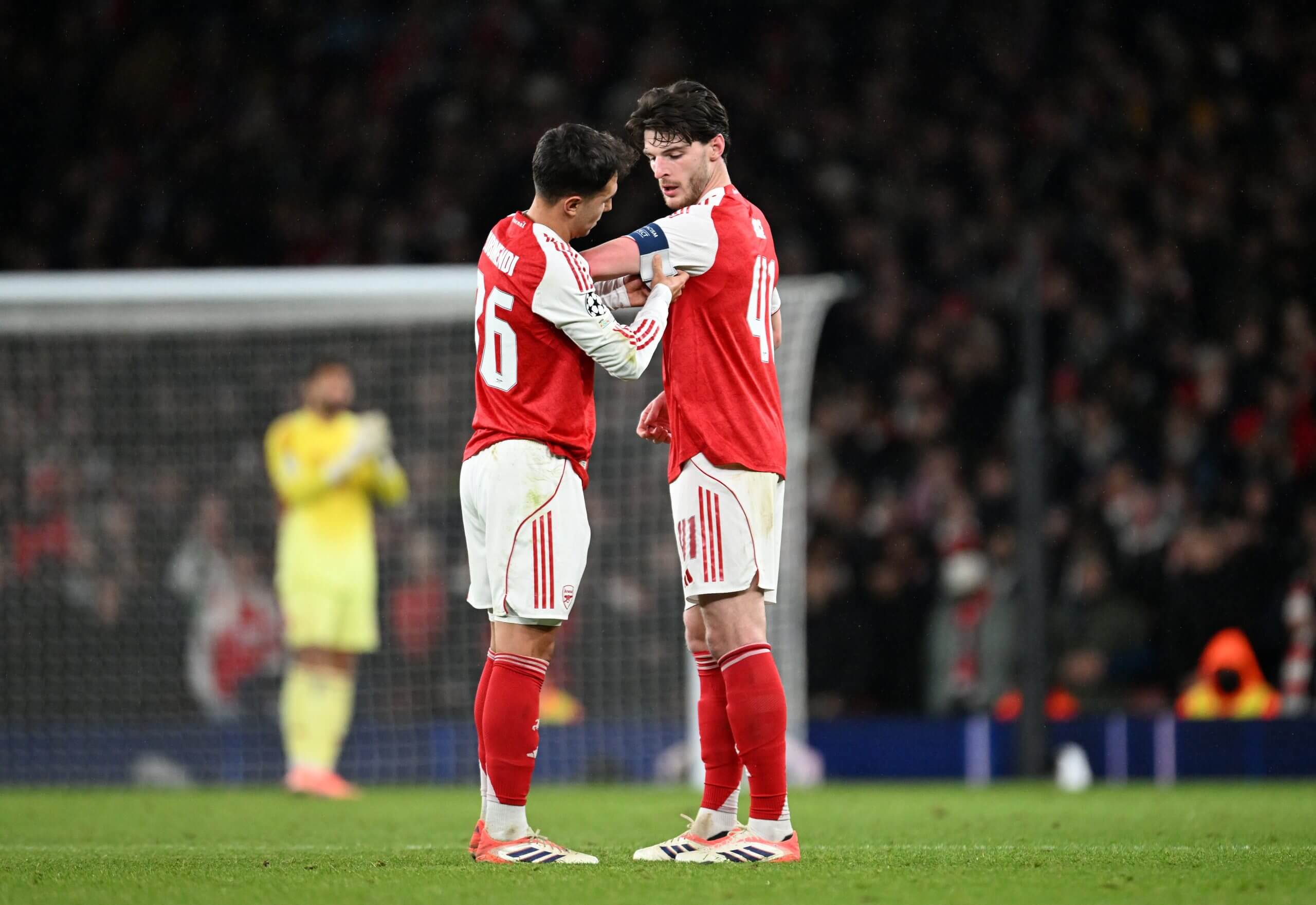 Declan Rice takes the captain's armband
