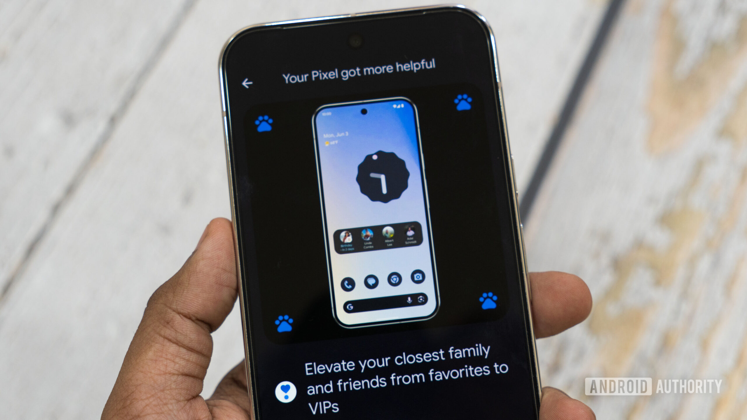 Google Contacts Pixel VIPs widget feature Google Contacts Pixel VIPs widget feature