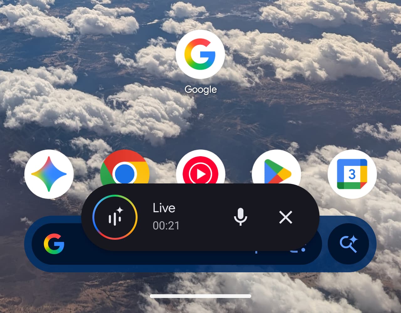 Google Search Live controls