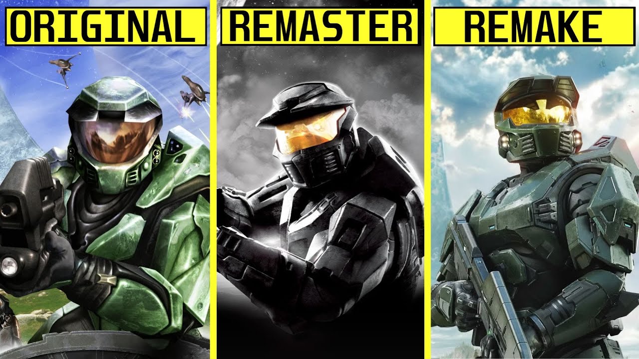  Halo Original vs Remaster vs Remake Graphics Comparison