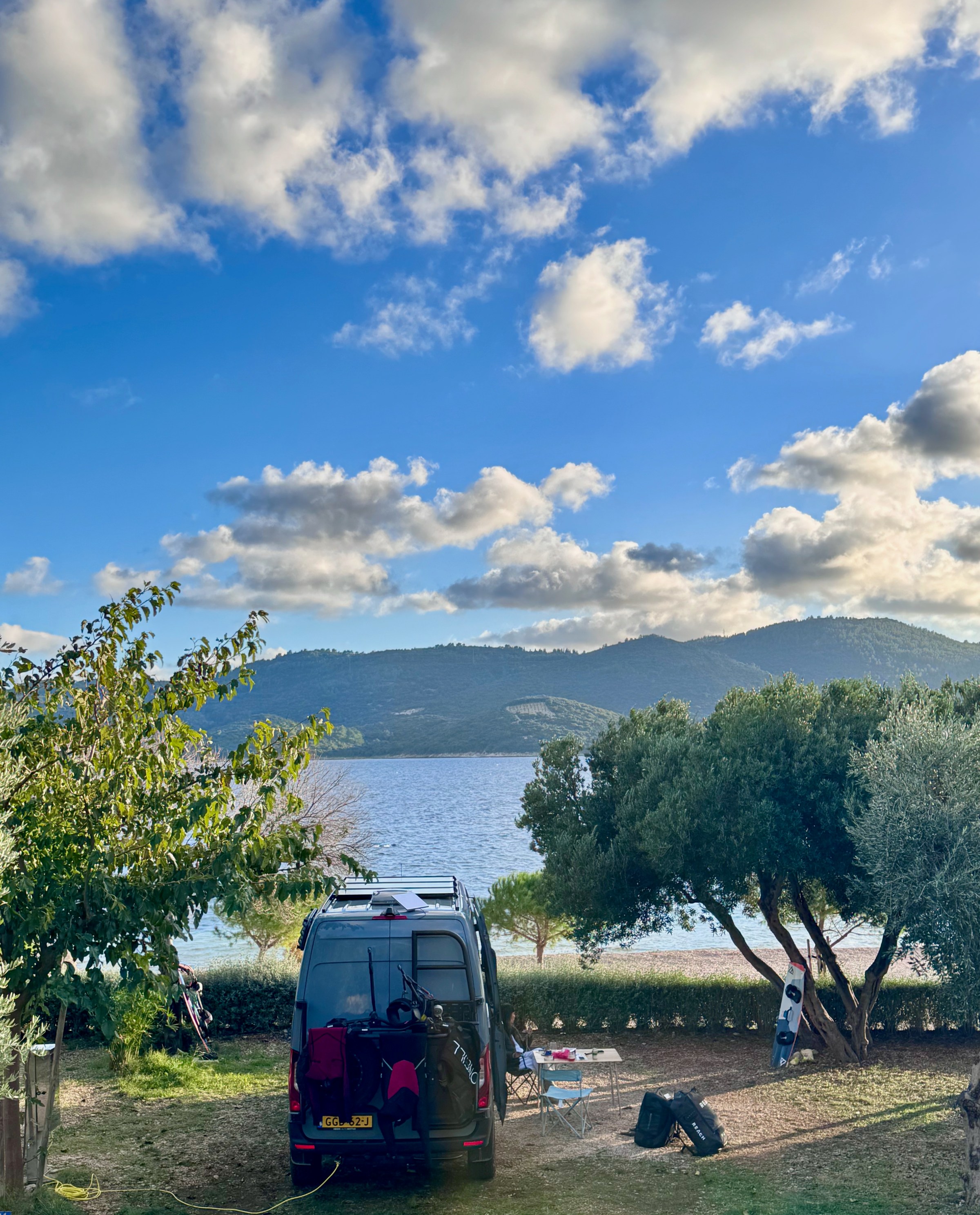 Having unlimited electricity by plugging into shore power at this campsite in Croatia felt like such a luxury.