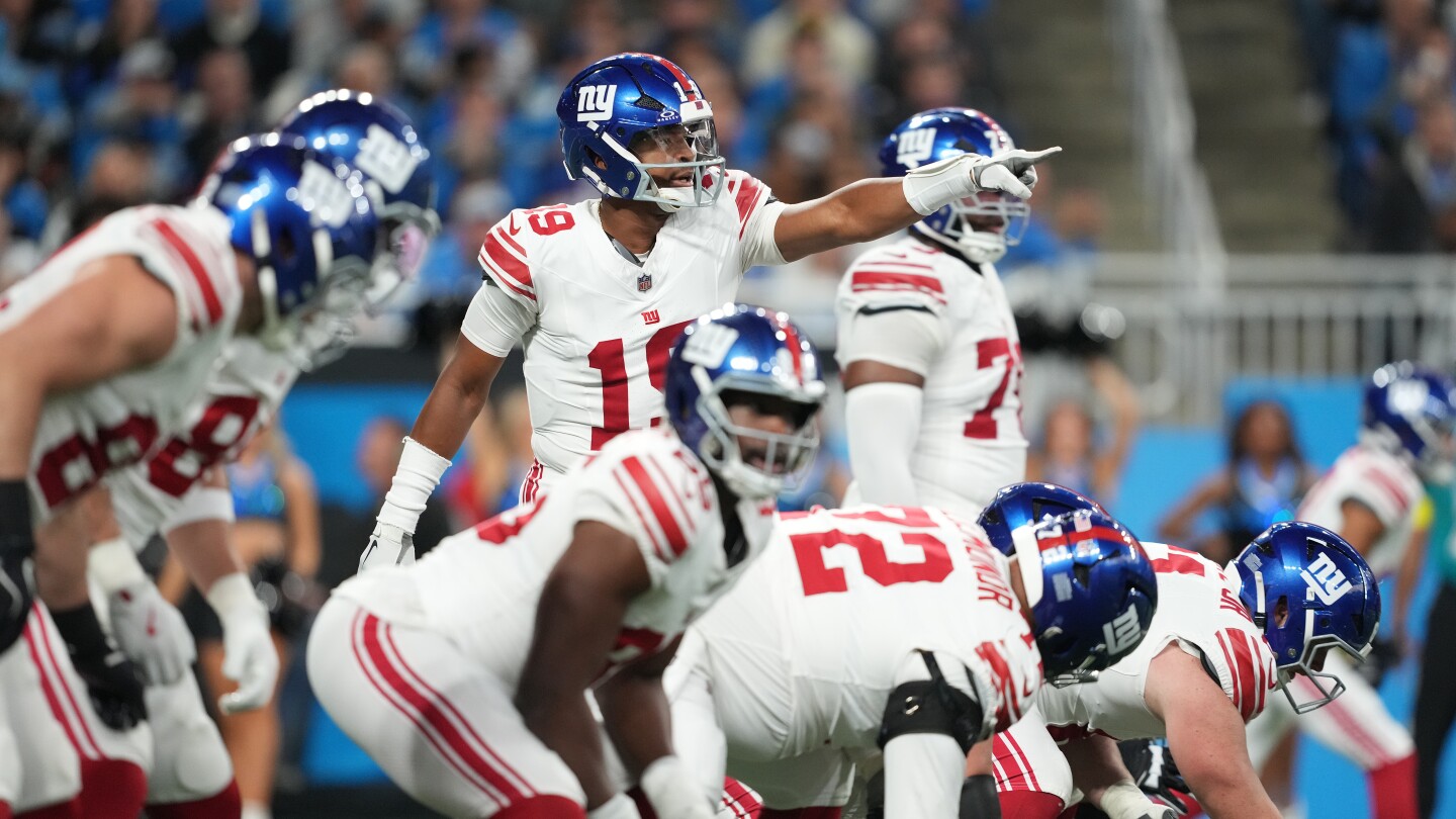  Jameis Winston catches 33-yard TD pass as Giants continue beating Lions with trick plays
